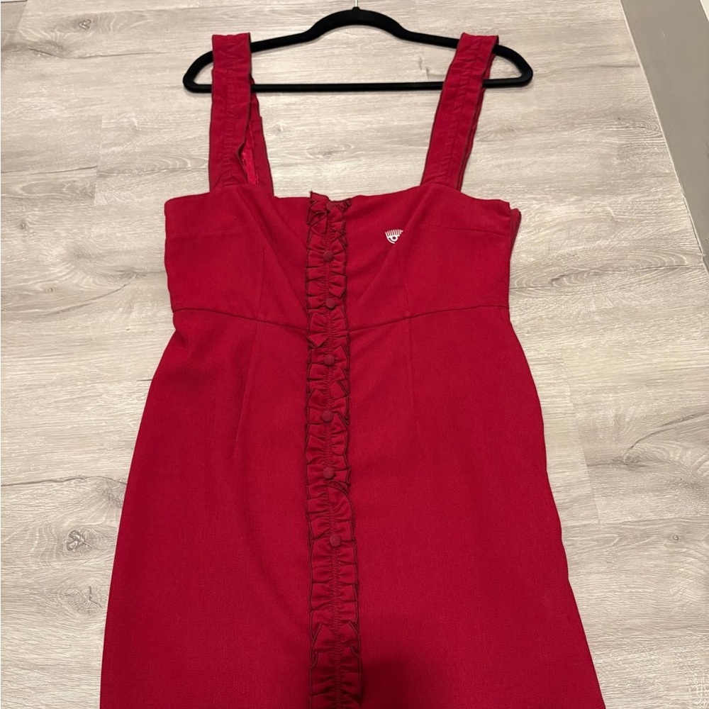 Chiara Ferragni Red Mini Dress
